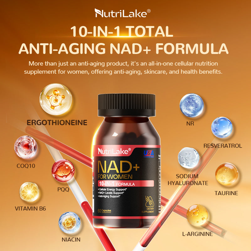 Nutrilake NAD+ Supplement For Women - Comprehensive Anti-Aging Support